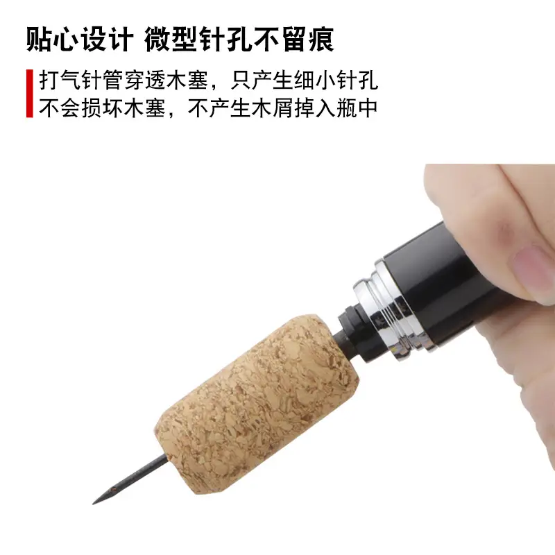 Cross-Border Stainless Steel Pen Vacuum Plug Opener Red Wine Champagne Bottle Opener - Image 5