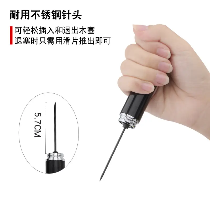 Cross-Border Stainless Steel Pen Vacuum Plug Opener Red Wine Champagne Bottle Opener - Image 6