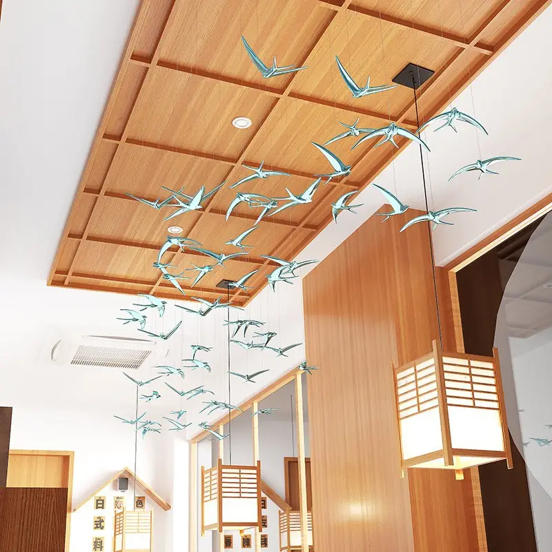 Electroplated Swallow Hanging Decor Gold Modern - Image 8