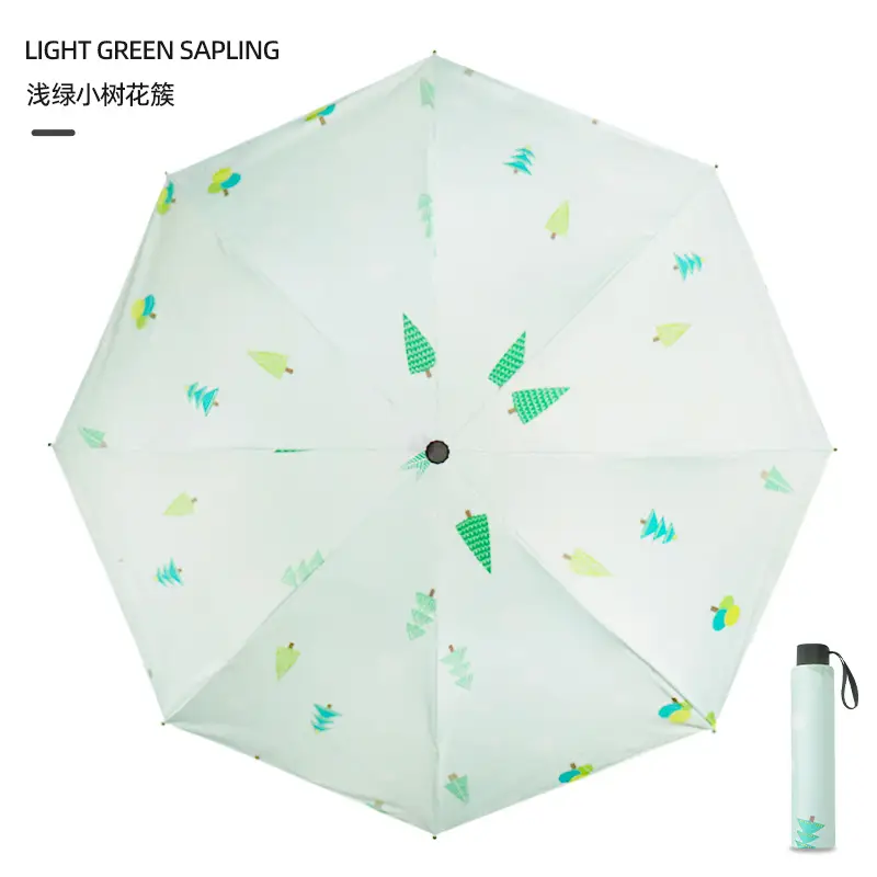 Men Women Dual Use UV Protection Folding Umbrella - Image 2