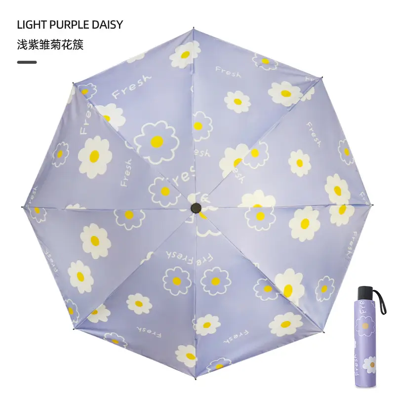 Men Women Dual Use UV Protection Folding Umbrella - Image 4