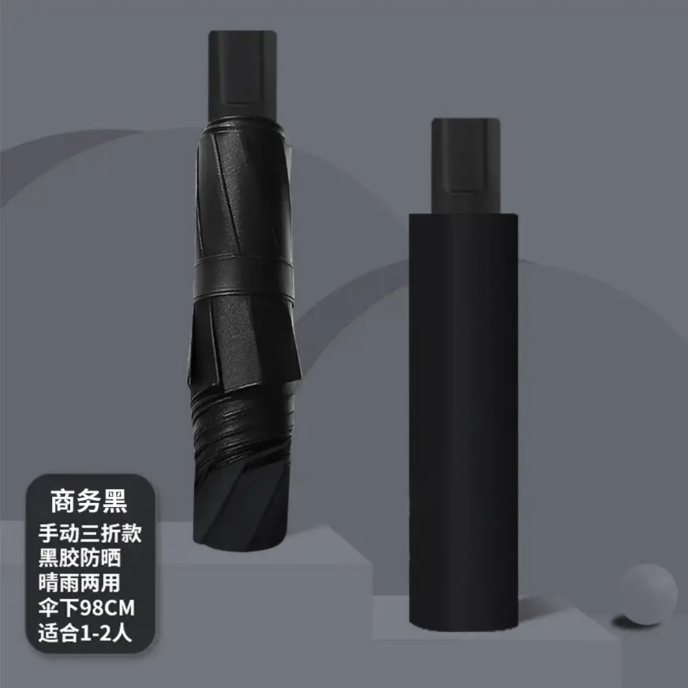 Men Women Dual Use UV Protection Folding Umbrella - Image 6