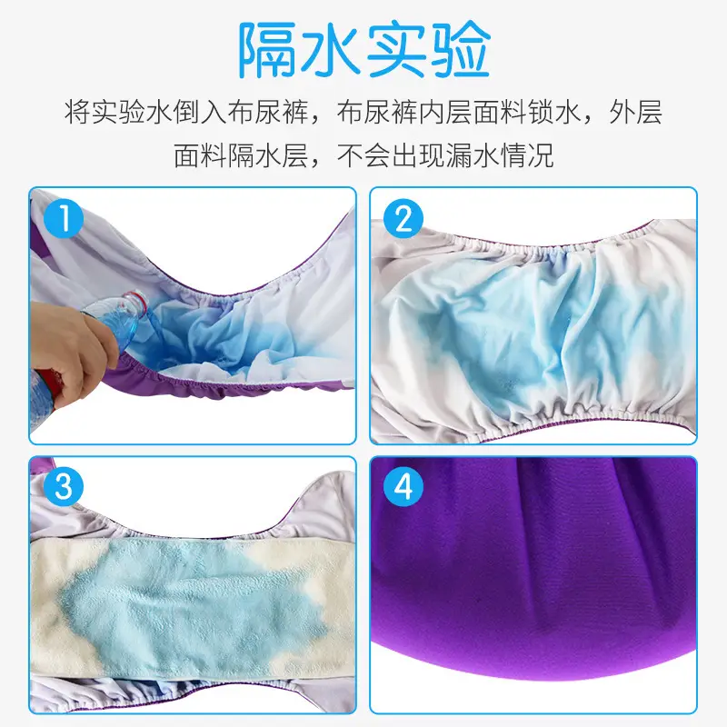 Blue Washable Elderly Cloth Diaper Baby Diaper - Image 8