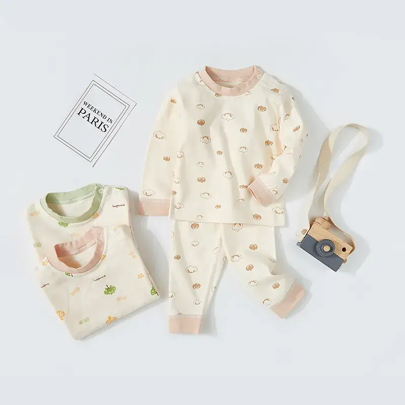 Baby Cactus Print Cotton Pajamas Set - Image 10