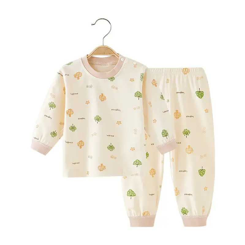Baby Cactus Print Cotton Pajamas Set - Image 13