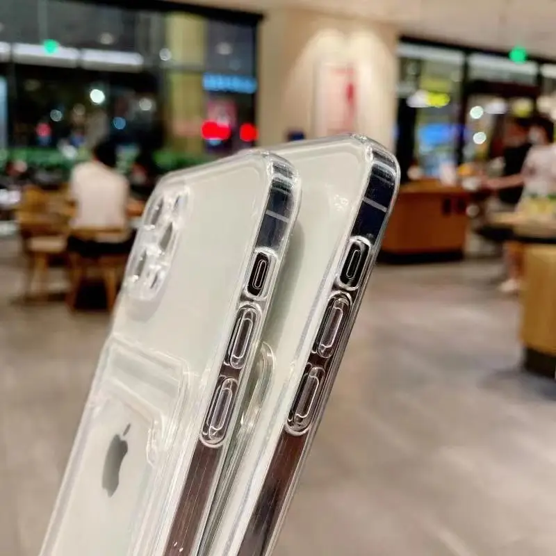 Xiaomi 12 Card Case TPU Drop Resistant Transparent