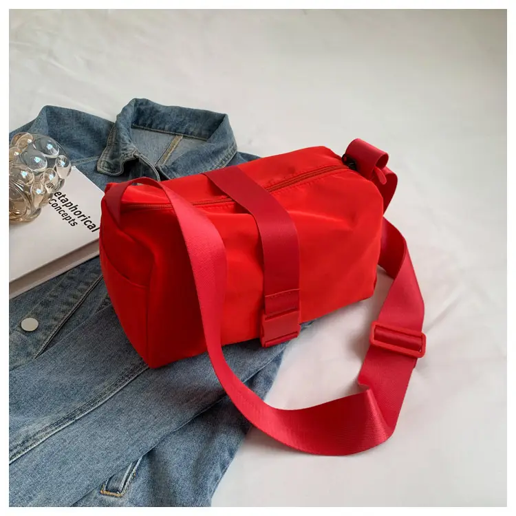 Red Nylon Shoulder Bag for Women 2022 - Image 3