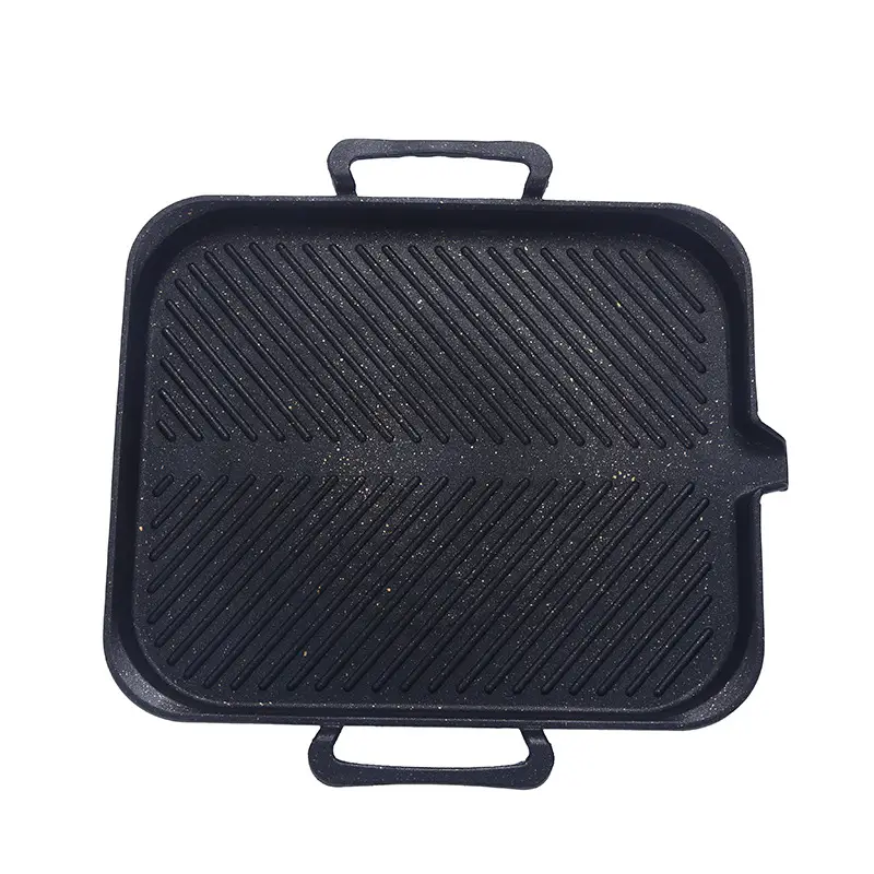 Korean-style Induction Grill Plate Non-stick Square BBQ - Image 5