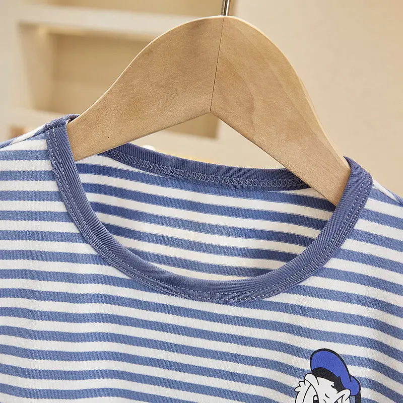 Baby Striped Short Sleeve Baby Boy Romper 100 Days - Image 4