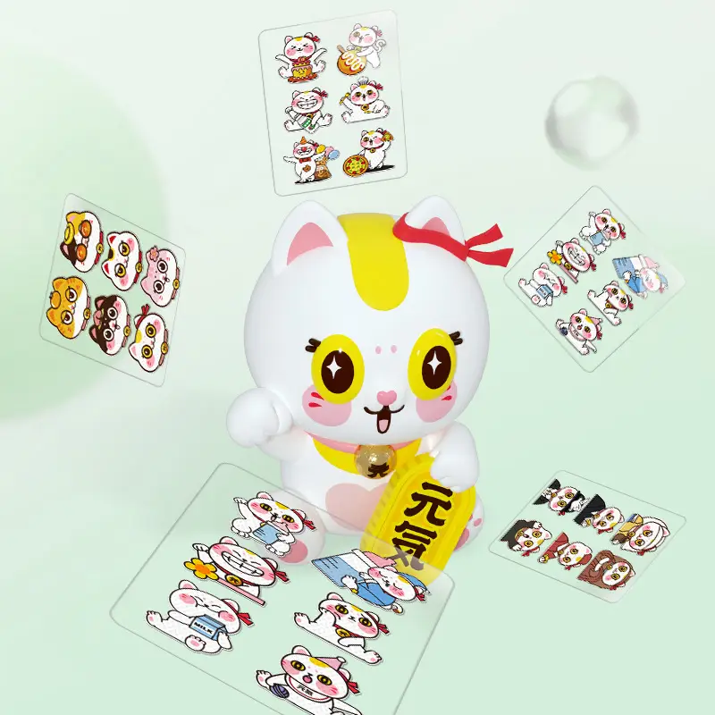 Lisheng Scented Cat Mask Stickers for Kids