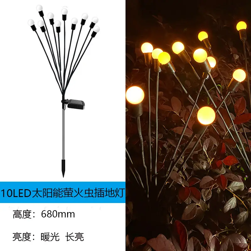 Solar Firefly Lights for Outdoor Lawn 6-10LED - Image 5