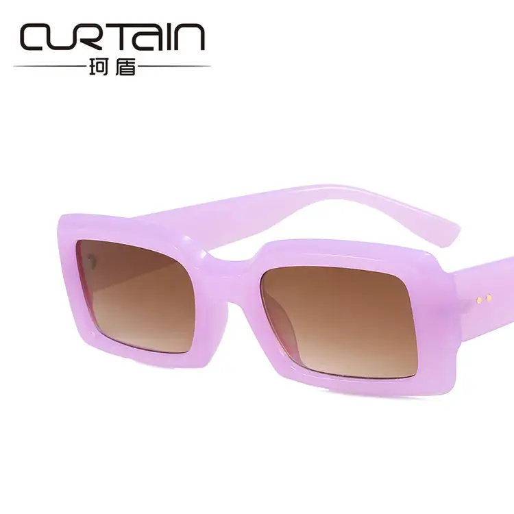 Kedun 2022 Square Sunglasses Blue Lightless - Image 15