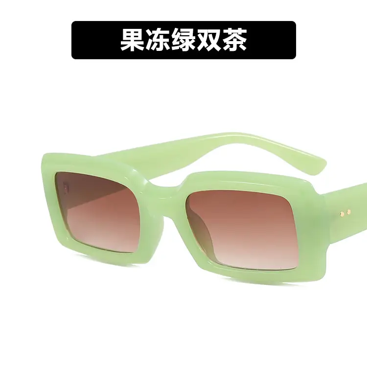 Kedun 2022 Square Sunglasses Blue Lightless - Image 8