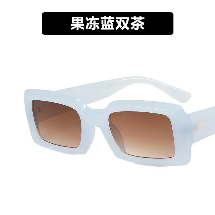 Kedun 2022 Square Sunglasses Blue Lightless - Image 5