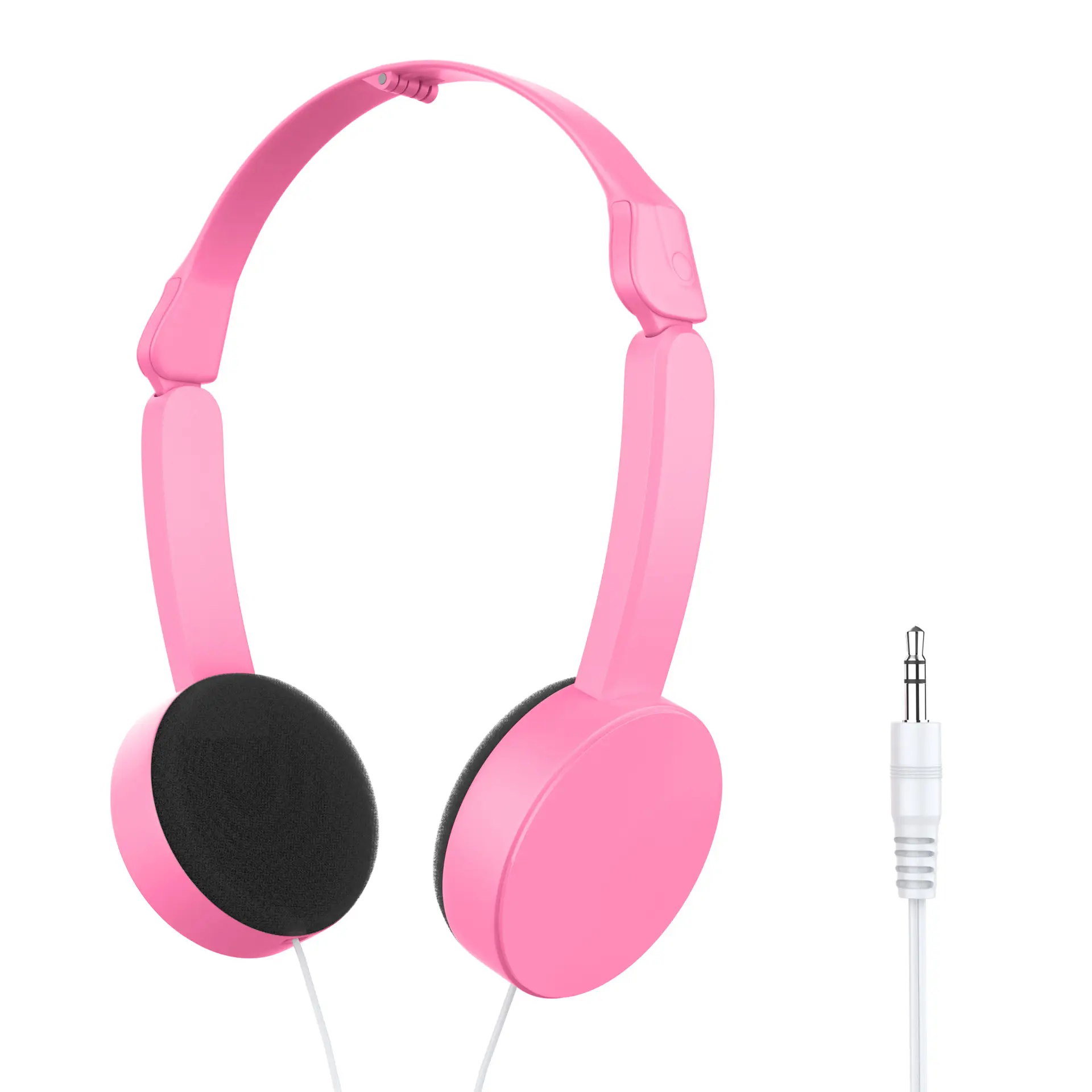 Pink Over-Ear Headset for Kids with Wire
