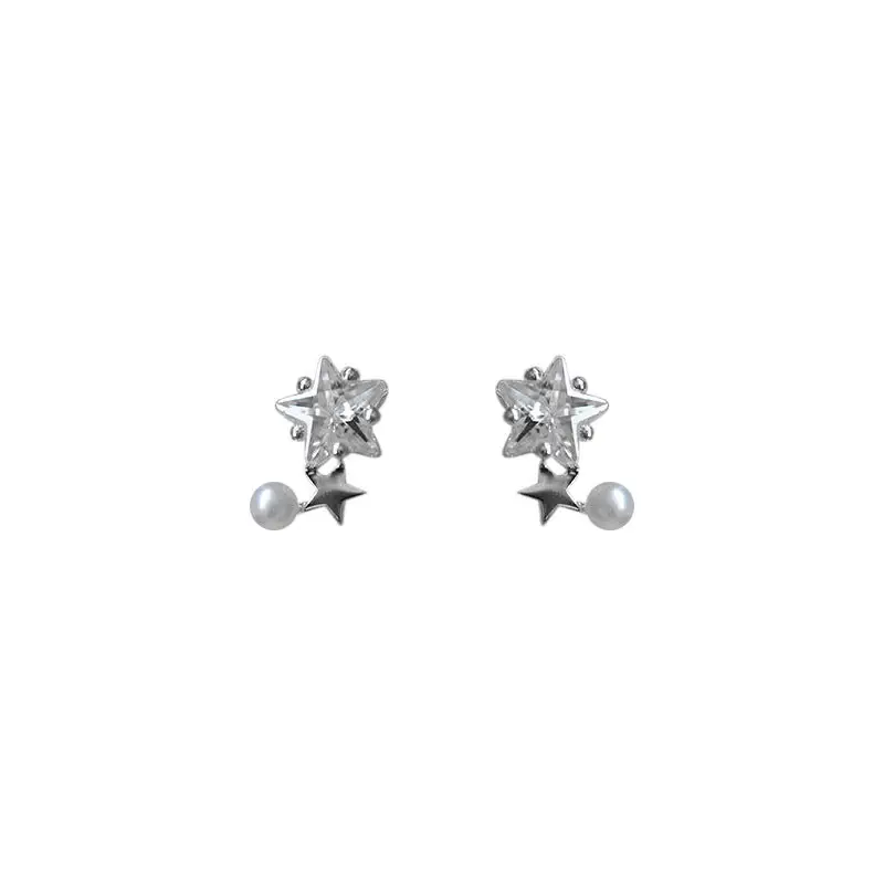 Star Pearl Earrings for Women S925 Sterling Silver - Image 5
