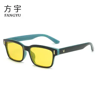 Men's Polarized UV400 Sunglasses Black Yellow — feature 1