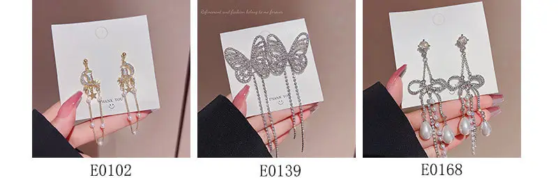 Long Tassel Earrings for Ladies Luxury Pearl Design — feature 5