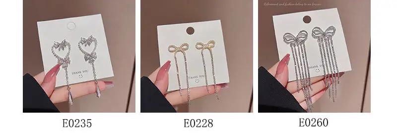 Long Tassel Earrings for Ladies Luxury Pearl Design — feature 7