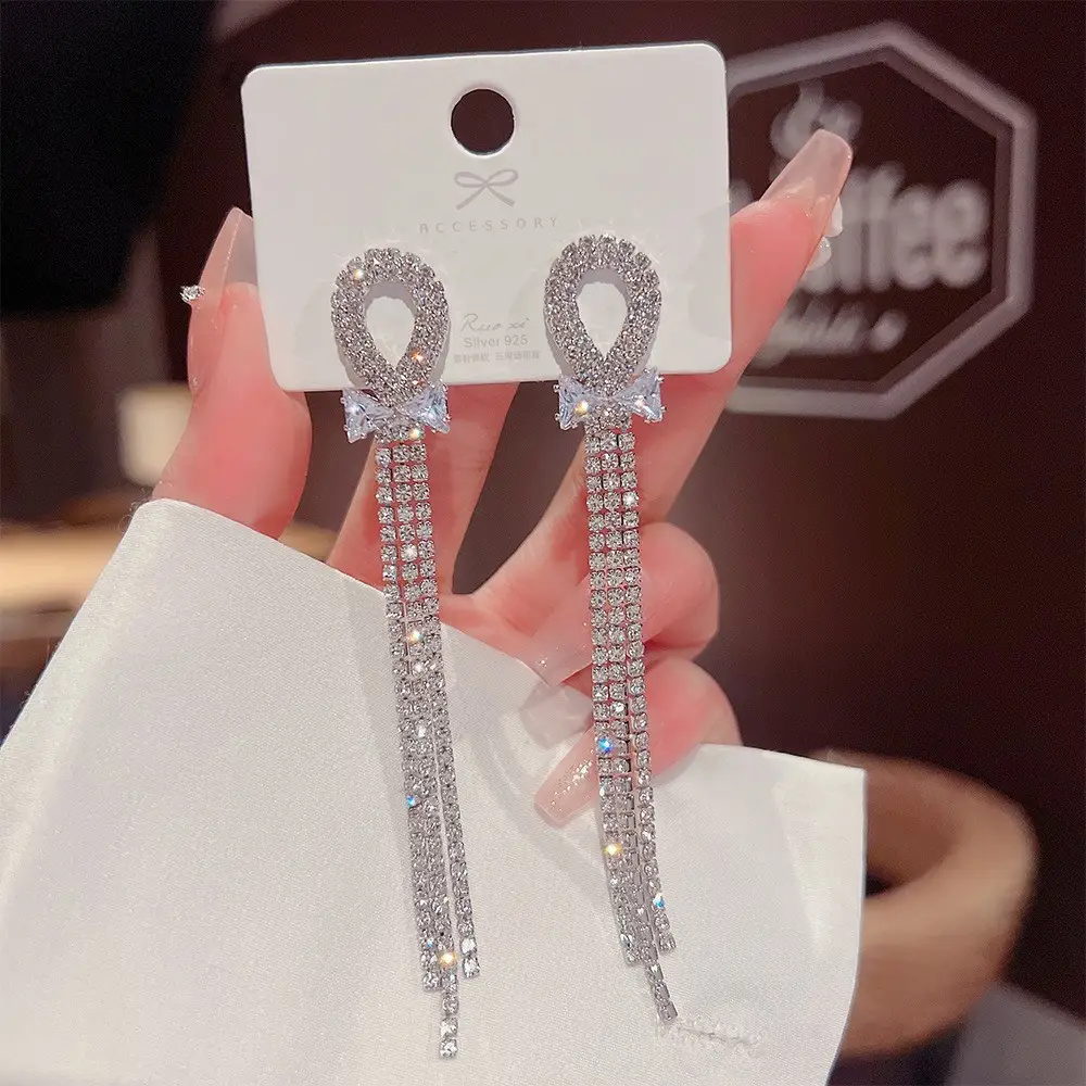 Long Tassel Earrings for Ladies Luxury Pearl Design - Image 17