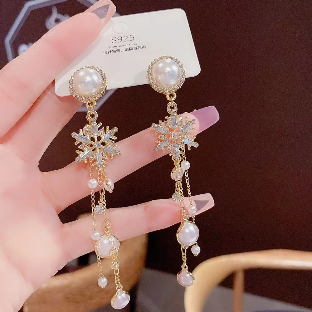 Long Tassel Earrings for Ladies Luxury Pearl Design - Image 18