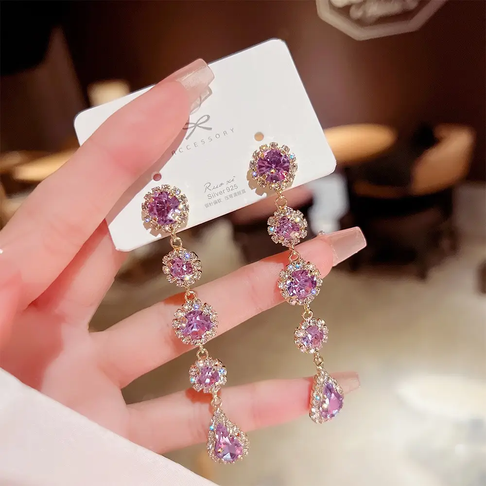 Long Tassel Earrings for Ladies Luxury Pearl Design - Image 34