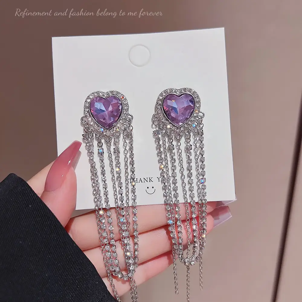 Long Tassel Earrings for Ladies Luxury Pearl Design
