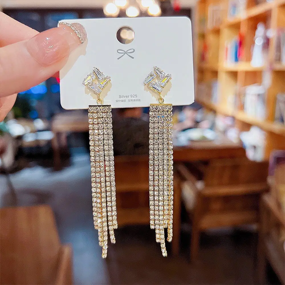 Long Tassel Earrings for Ladies Luxury Pearl Design - Image 56