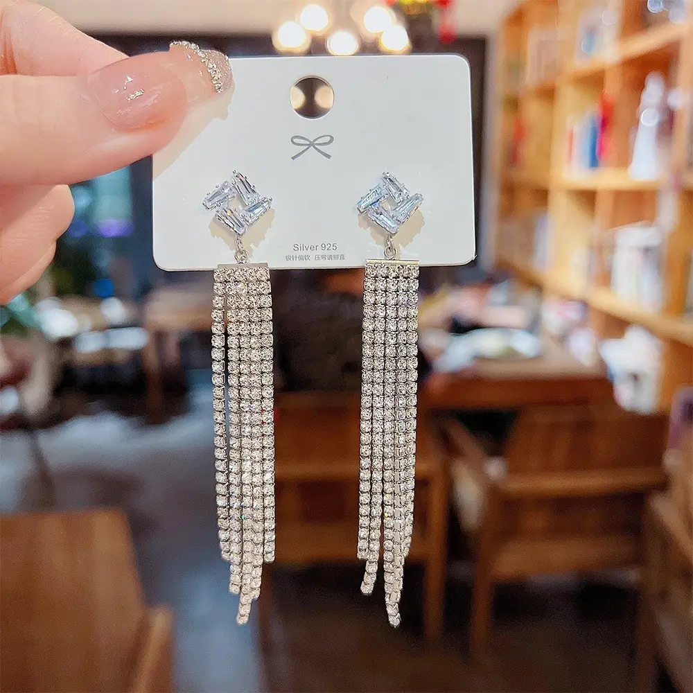 Long Tassel Earrings for Ladies Luxury Pearl Design - Image 57