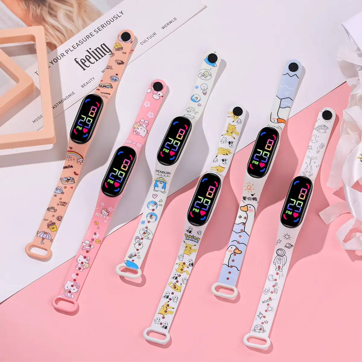 Waterproof Cartoon Printed Smart Watch for Kids - Image 32