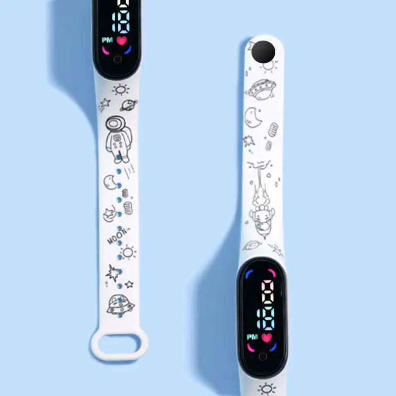 Waterproof Cartoon Printed Smart Watch for Kids - Image 4