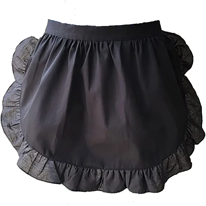 Black Lace Half-Length Apron for Baby & Household Use - Image 9