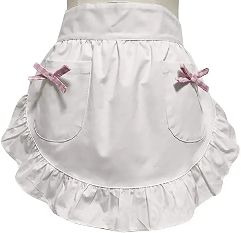 Black Lace Half-Length Apron for Baby & Household Use — feature 10