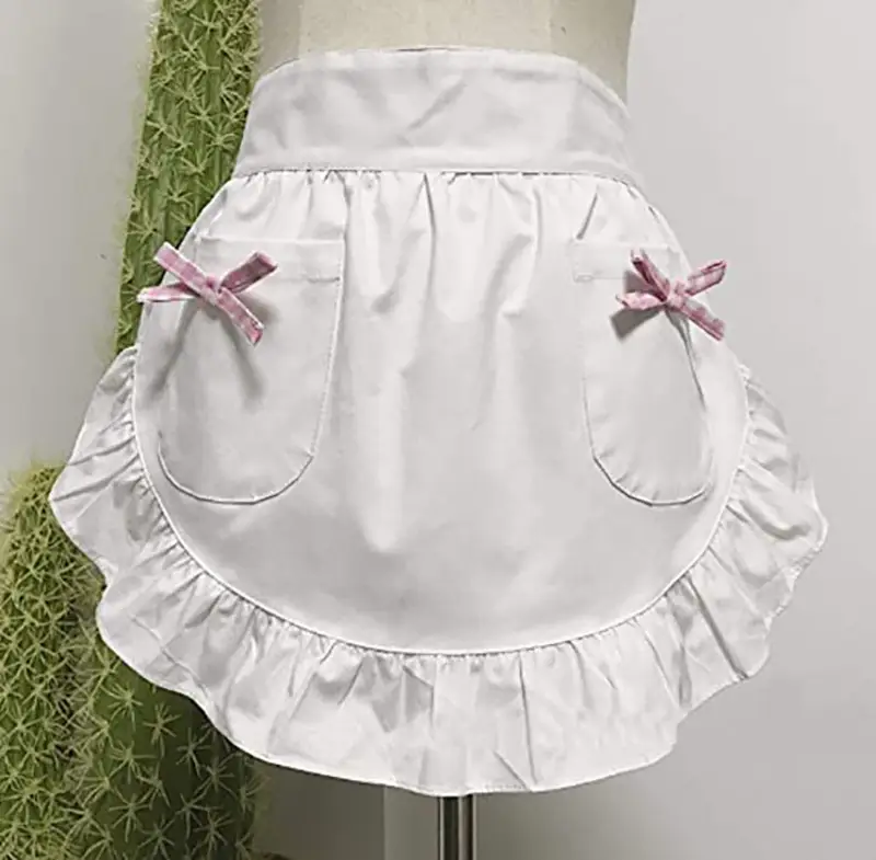 Black Lace Half-Length Apron for Baby & Household Use — feature 11