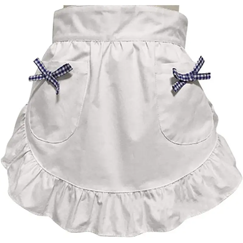Black Lace Half-Length Apron for Baby & Household Use — feature 12