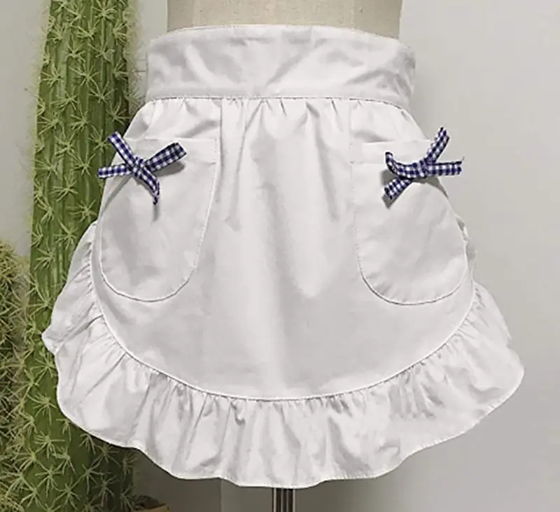 Black Lace Half-Length Apron for Baby & Household Use — feature 13