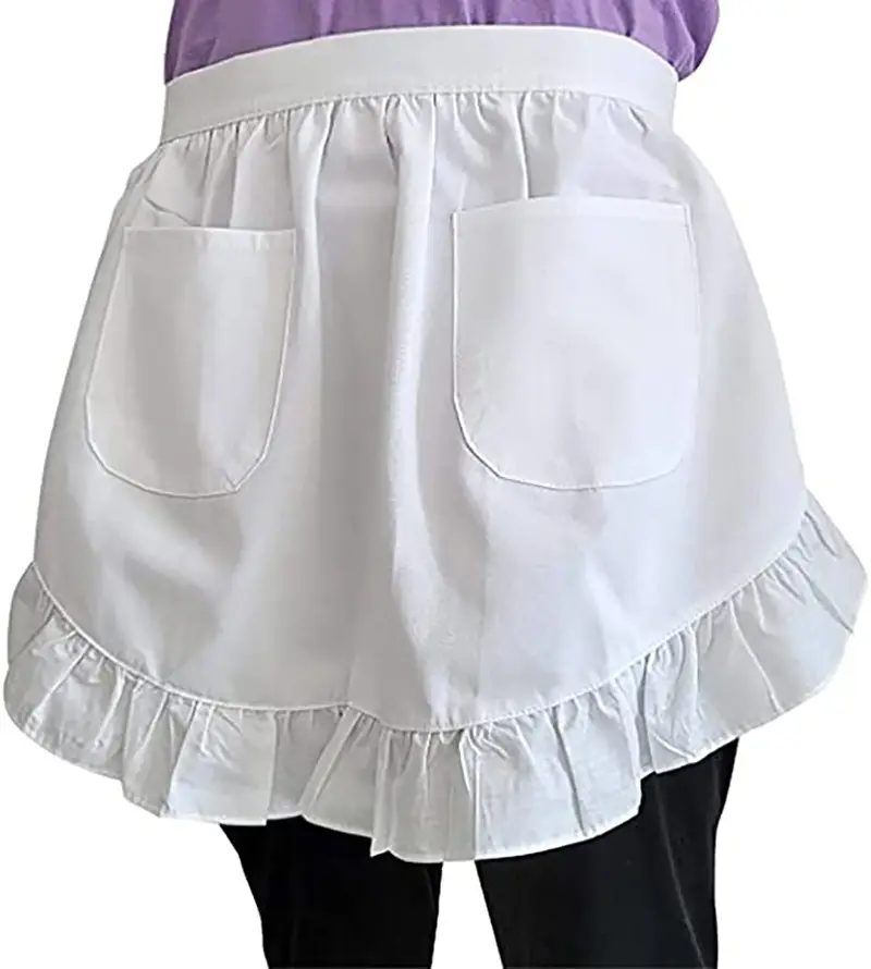 Black Lace Half-Length Apron for Baby & Household Use — feature 15