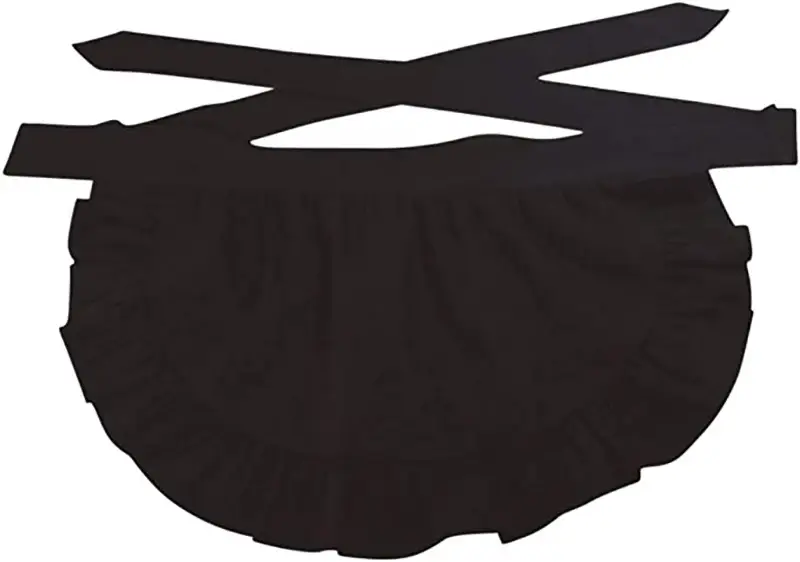 Black Lace Half-Length Apron for Baby & Household Use — feature 18