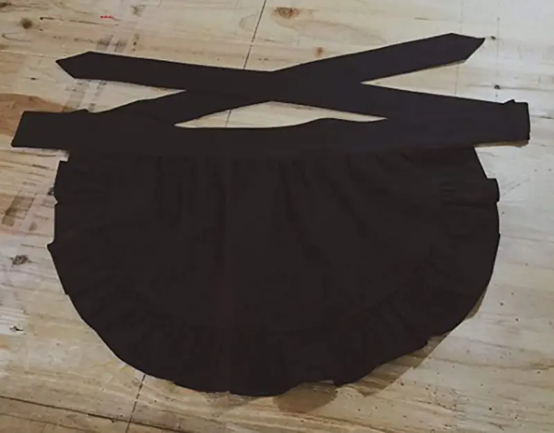 Black Lace Half-Length Apron for Baby & Household Use — feature 19