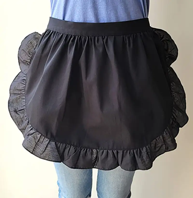 Black Lace Half-Length Apron for Baby & Household Use — feature 20