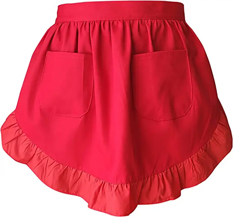 Black Lace Half-Length Apron for Baby & Household Use — feature 21