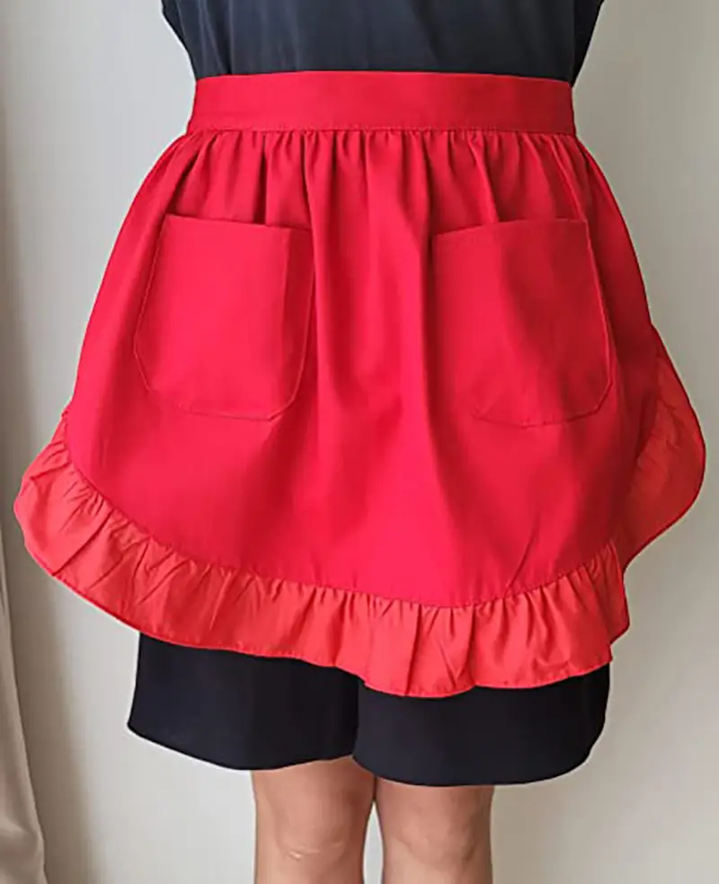 Black Lace Half-Length Apron for Baby & Household Use — feature 22