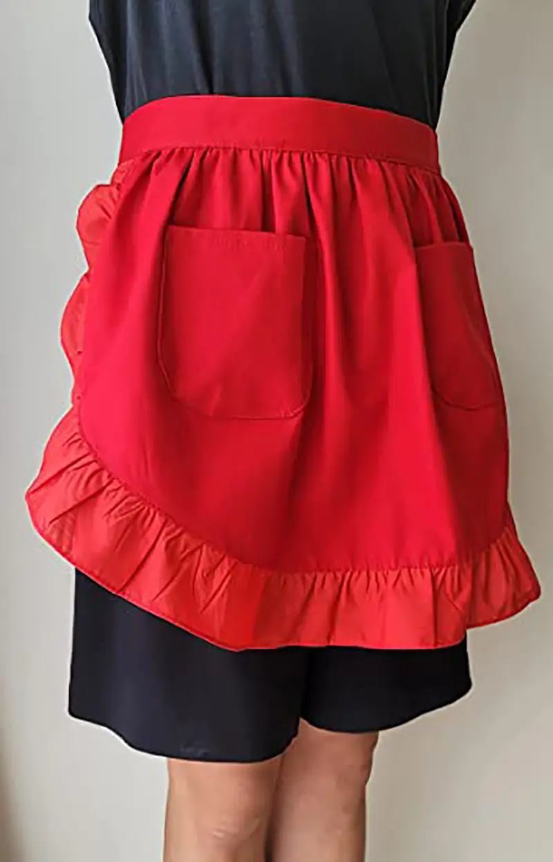 Black Lace Half-Length Apron for Baby & Household Use — feature 23