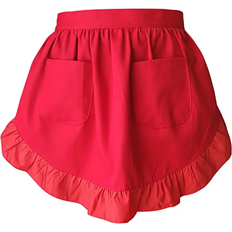Black Lace Half-Length Apron for Baby & Household Use - Image 3
