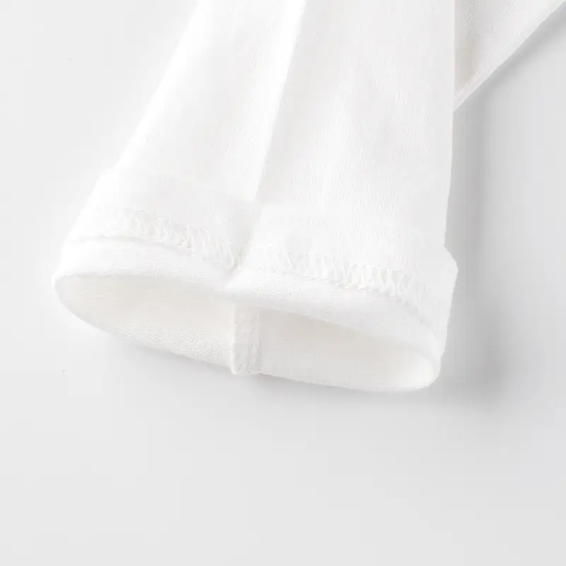 White Long Sleeve T-Shirt for Kids Autumn Base