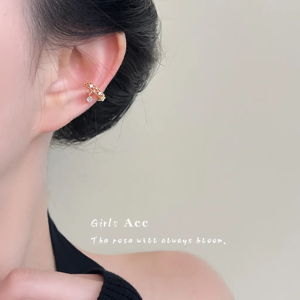 Japanese Korean Cut Out Ear Bone Clip for Women - Image 3