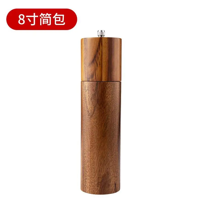 Manual Black Pepper & Sea Salt Grinder Set 8" - Image 2