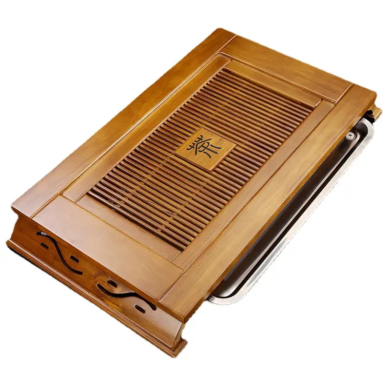 Wooden Kung Fu Tea Tray 54cm 34cm - Image 11