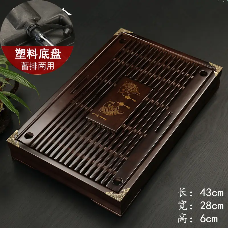 Wooden Kung Fu Tea Tray 54cm 34cm - Image 3