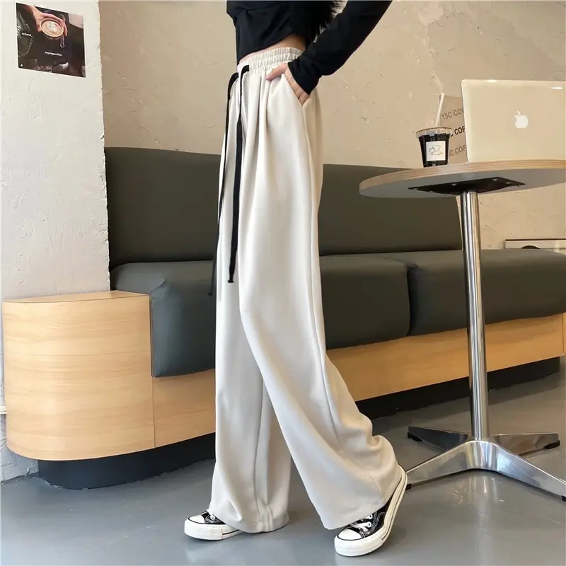 Women Wide Leg Pants Black High Waist Drapey Casual 2025 — feature 6